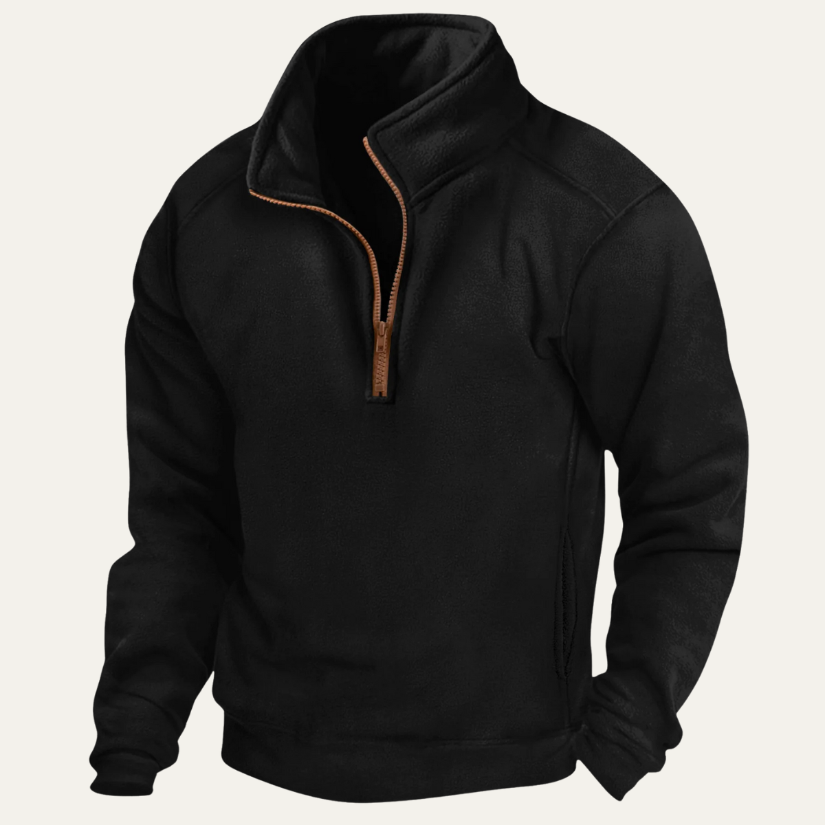Men's Thick Fleece Half Zip Sweater