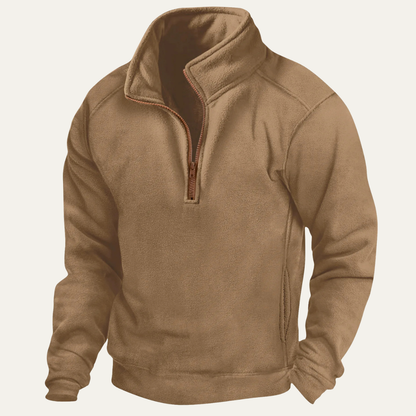 Men's Thick Fleece Half Zip Sweater