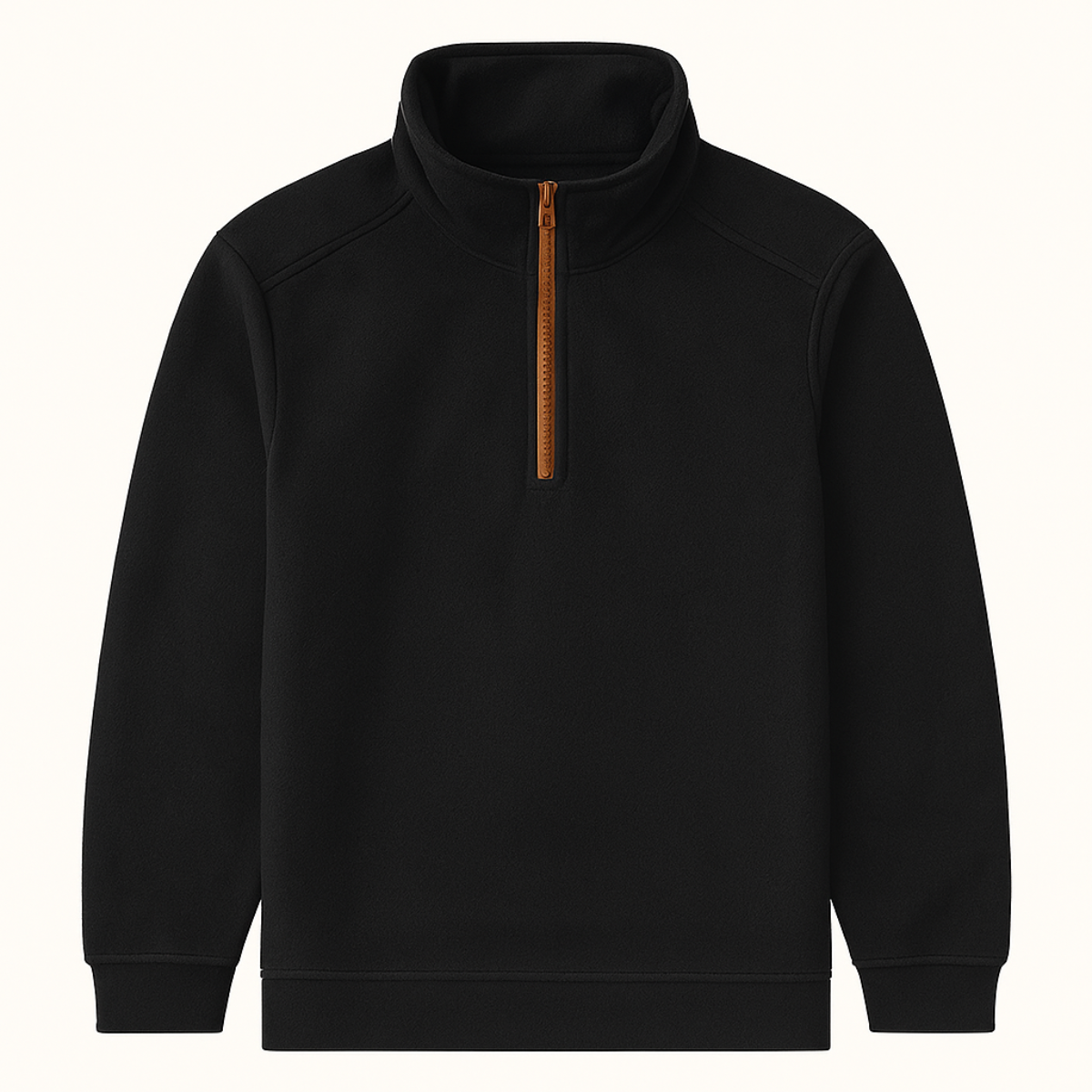 Men's Thick Fleece Half Zip Sweater - VibreMode