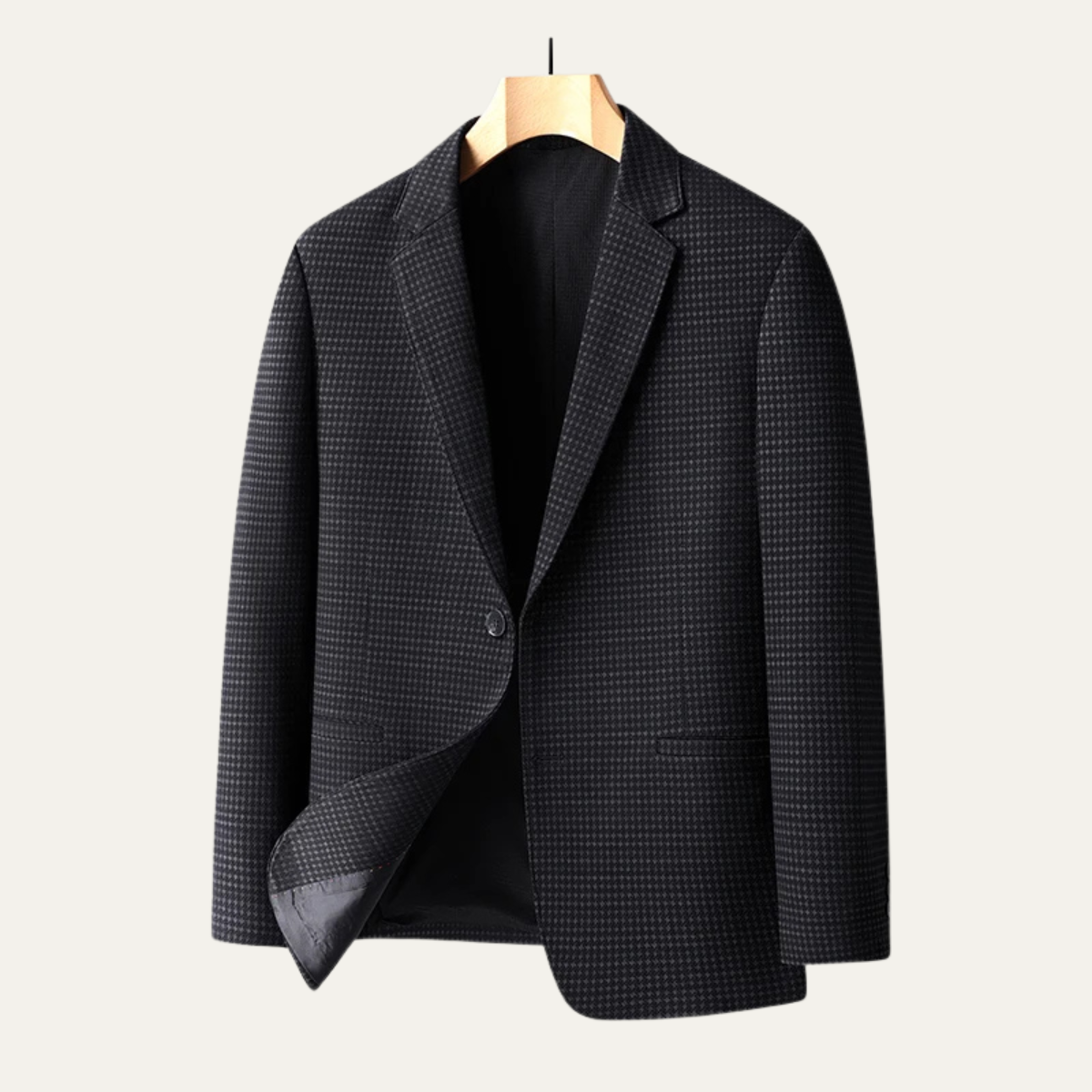 Men's Checkered Business Jacket