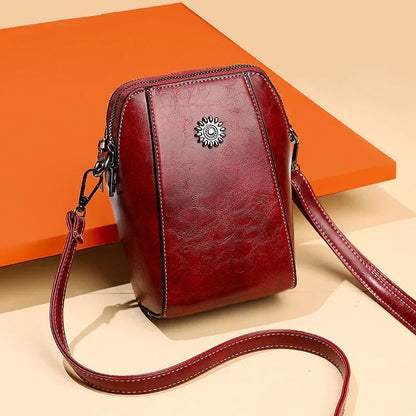 Women's Shoulder Bag Leather Stylish Brown