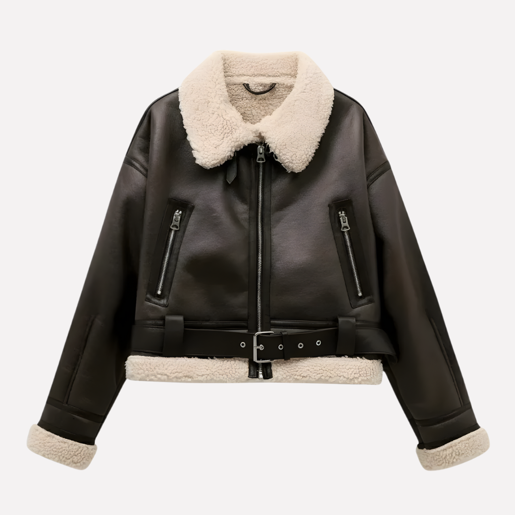 Women's Belted Hem Jacket - VibreMode