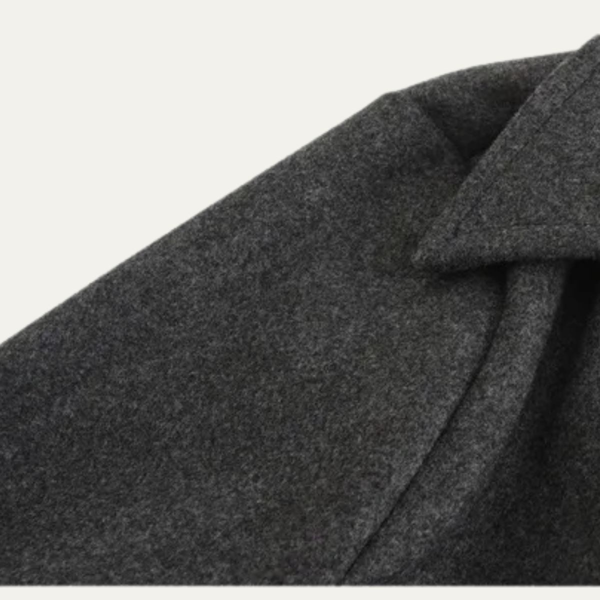 Men's Double Breasted Wool Blend Trench Coat