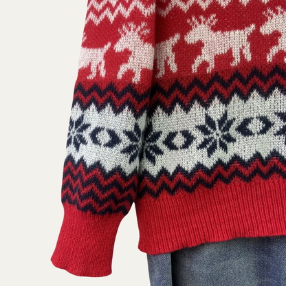 Men's Red Knitted Christmas Sweater