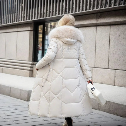 Women's Quilted Parka Coat with Hood