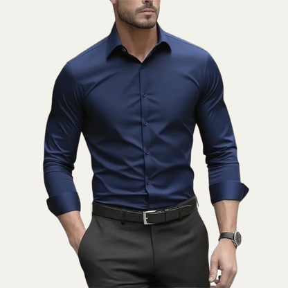 Men's Slim Fit Stretch Button Down Shirt