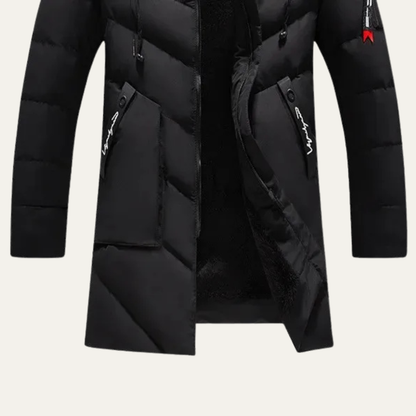 Men's Thickened Fleece Hooded Jacket