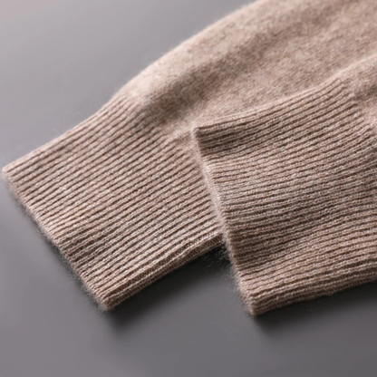 Men's Soft Wool Quarter Zip Sweater