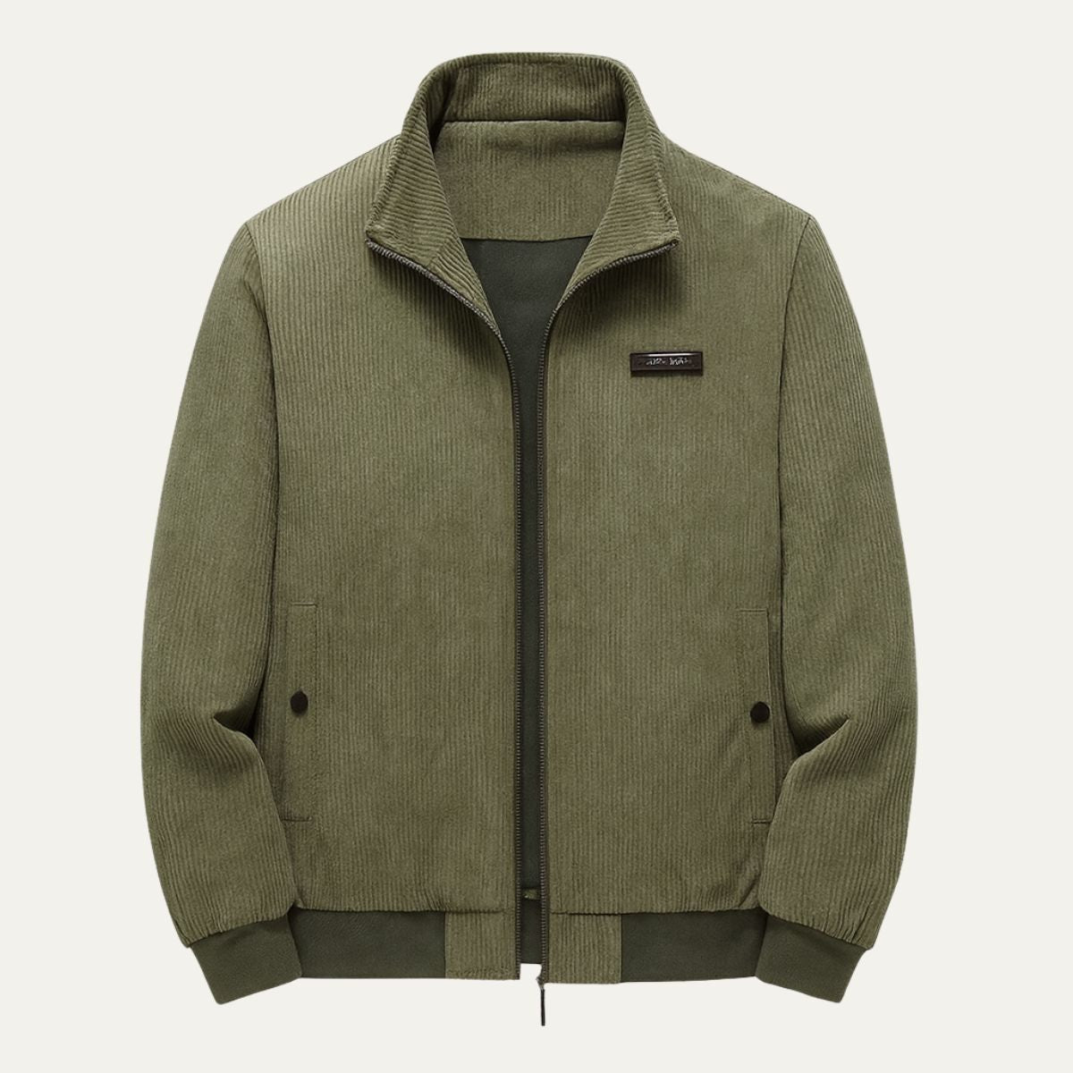 Mens Corduroy Jacket Fleece Lined Modern - VibreMode