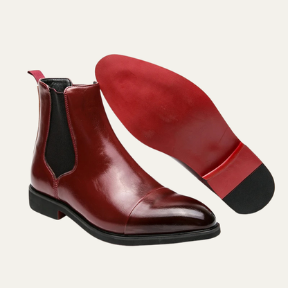 Men's Leather Chelsea Boots Formal Black