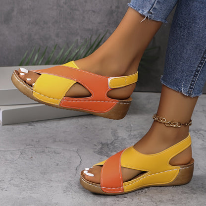 Women's Platform Sandals Colorful Bold