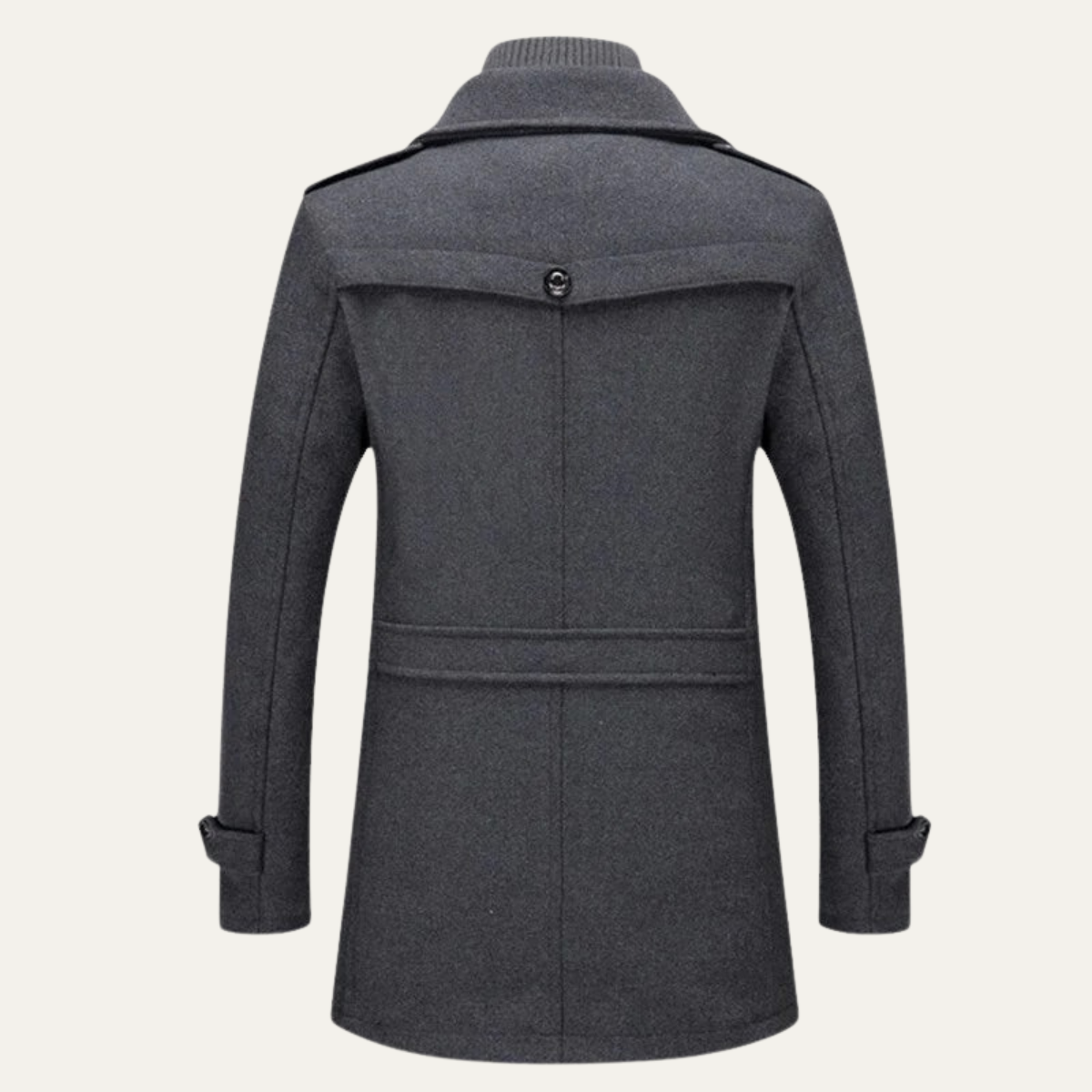Men's Smart Trench Coat Waterproof Stand Collar