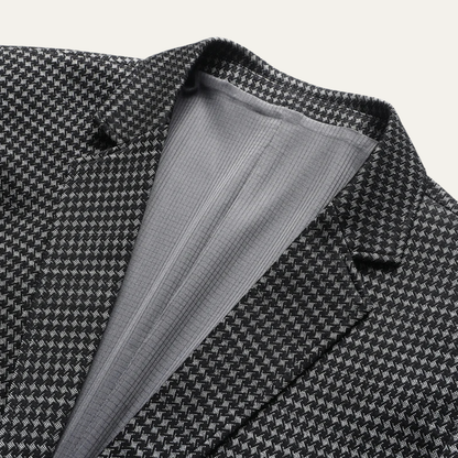 Men's Checkered Business Jacket