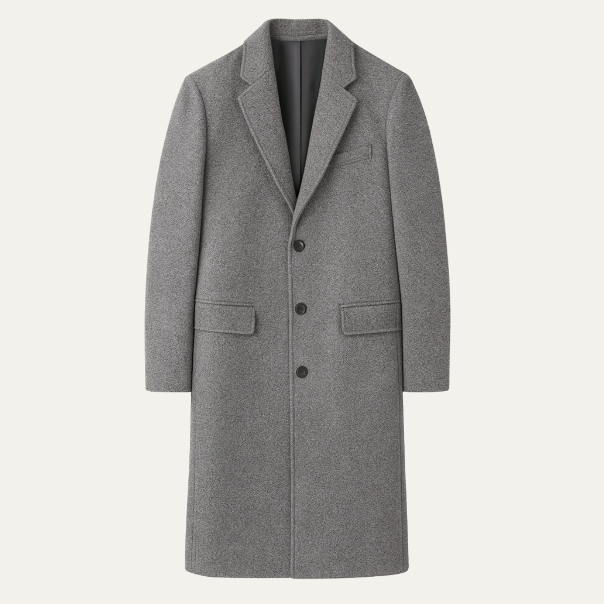 Men's Long Winter Coat Casual - VibreMode