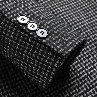 Men's Checkered Business Jacket