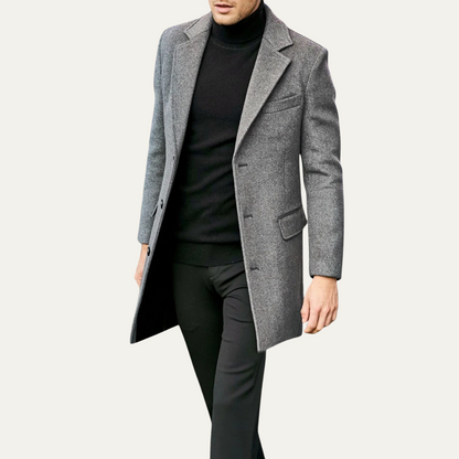 Men's Long Winter Coat Casual