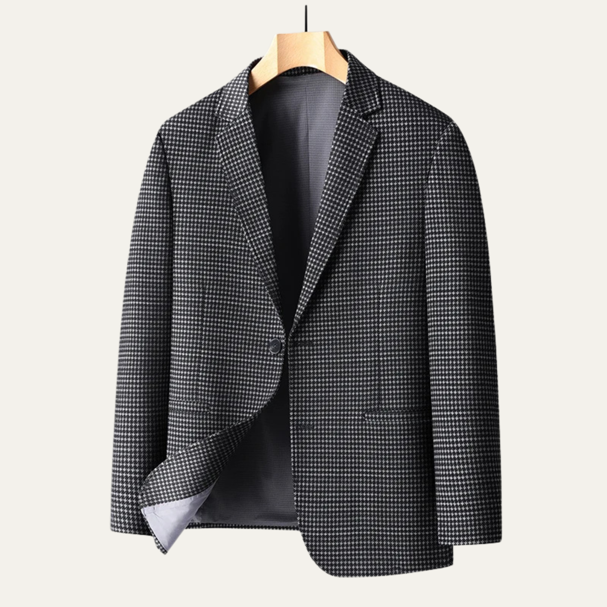 Men's Checkered Business Jacket
