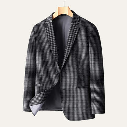 Men's Checkered Business Jacket