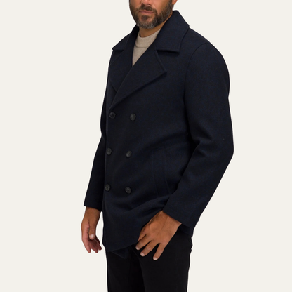 Men's Slim Fit Wool Peacoat