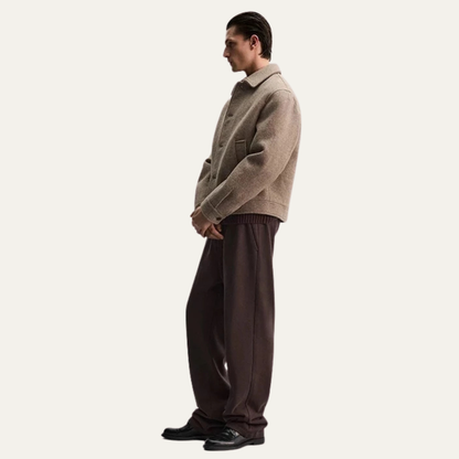 Men's Wool Winter Jacket Taupe