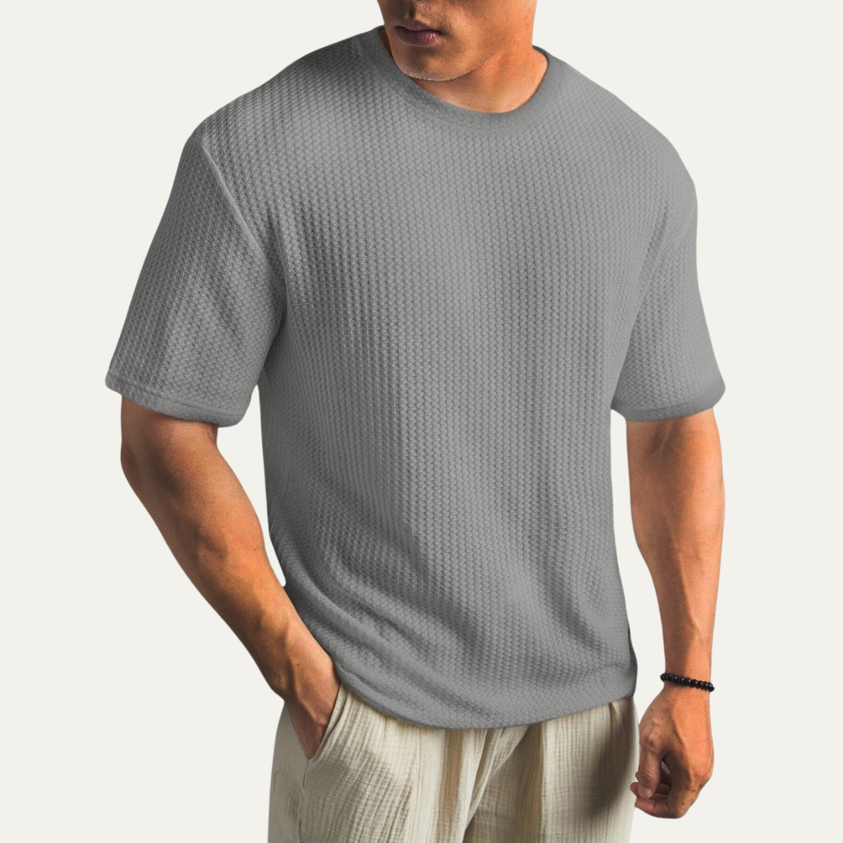 Men's Cotton Casual Shirt Textured