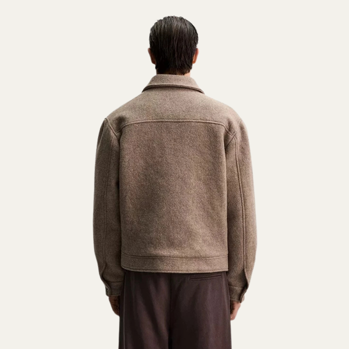 Men's Wool Winter Jacket Taupe