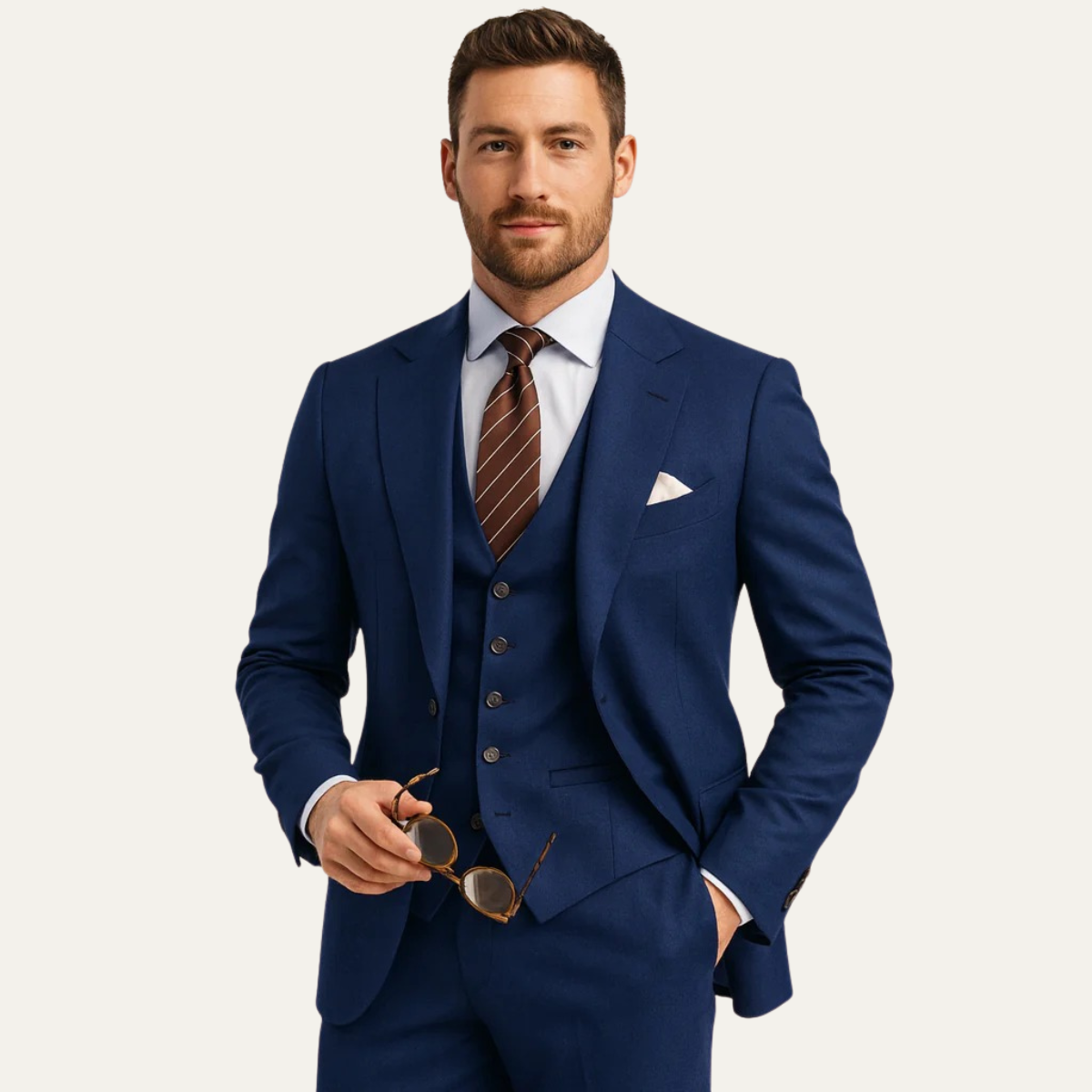 Men's 3 Piece Suit Blazer Waistcoat Trousers