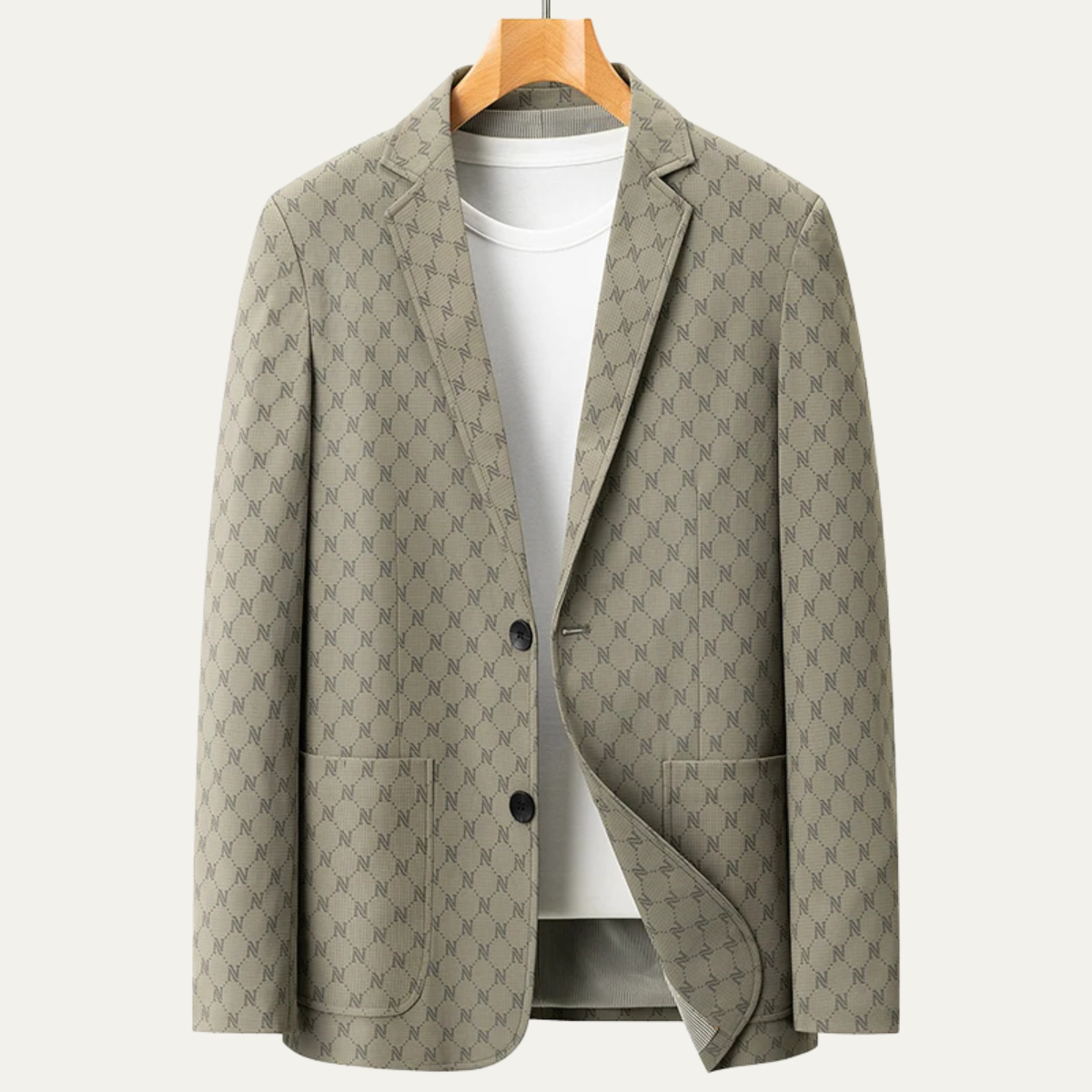 Men's Business Casual Jacket Lightweight Patterned
