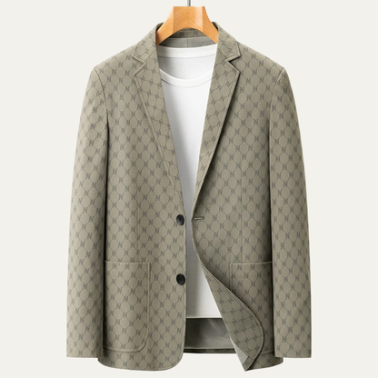 Men's Business Casual Jacket Lightweight Patterned