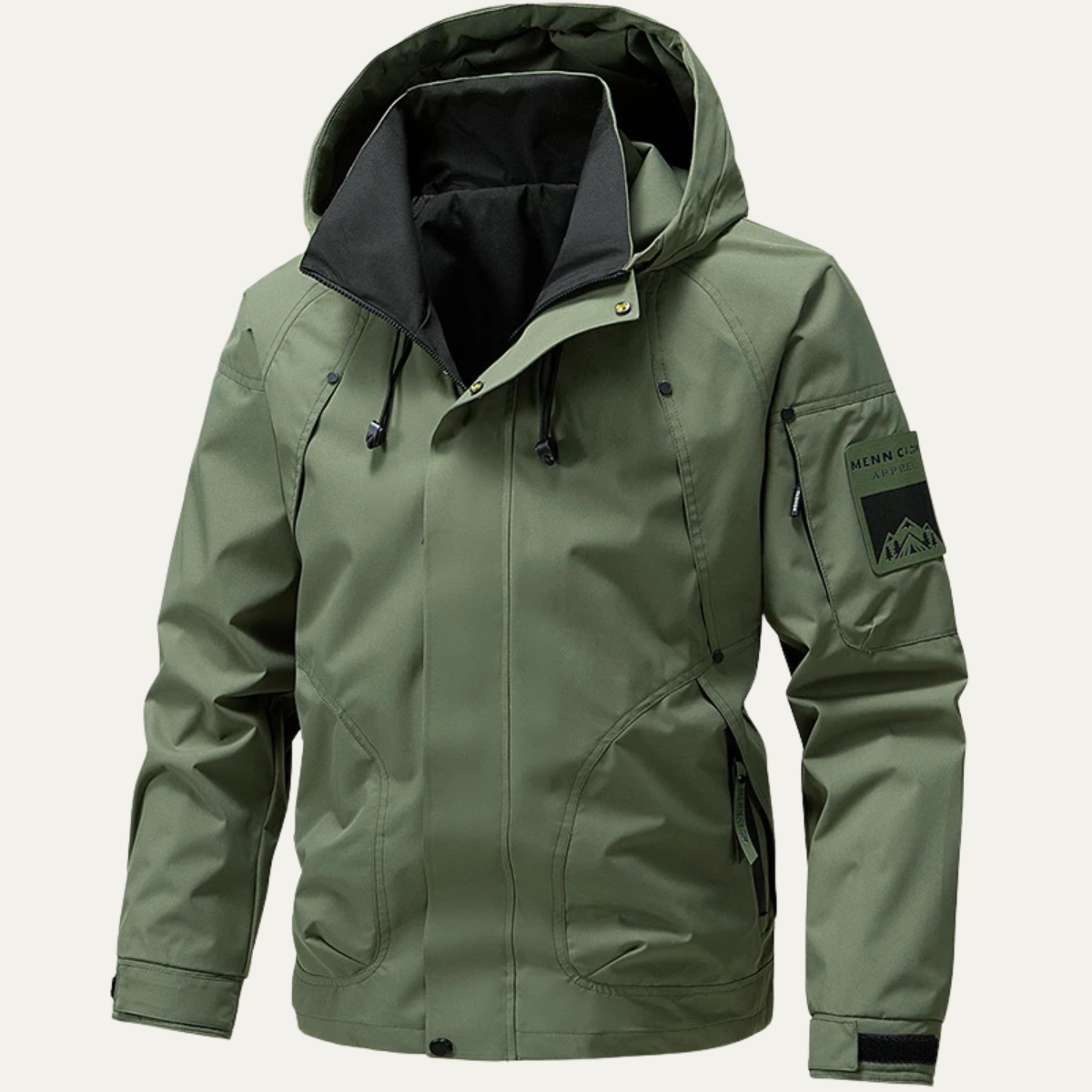 Waterproof Rain Jacket Windproof Hooded Outdoor Coat