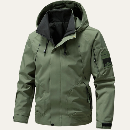 Waterproof Rain Jacket Windproof Hooded Outdoor Coat