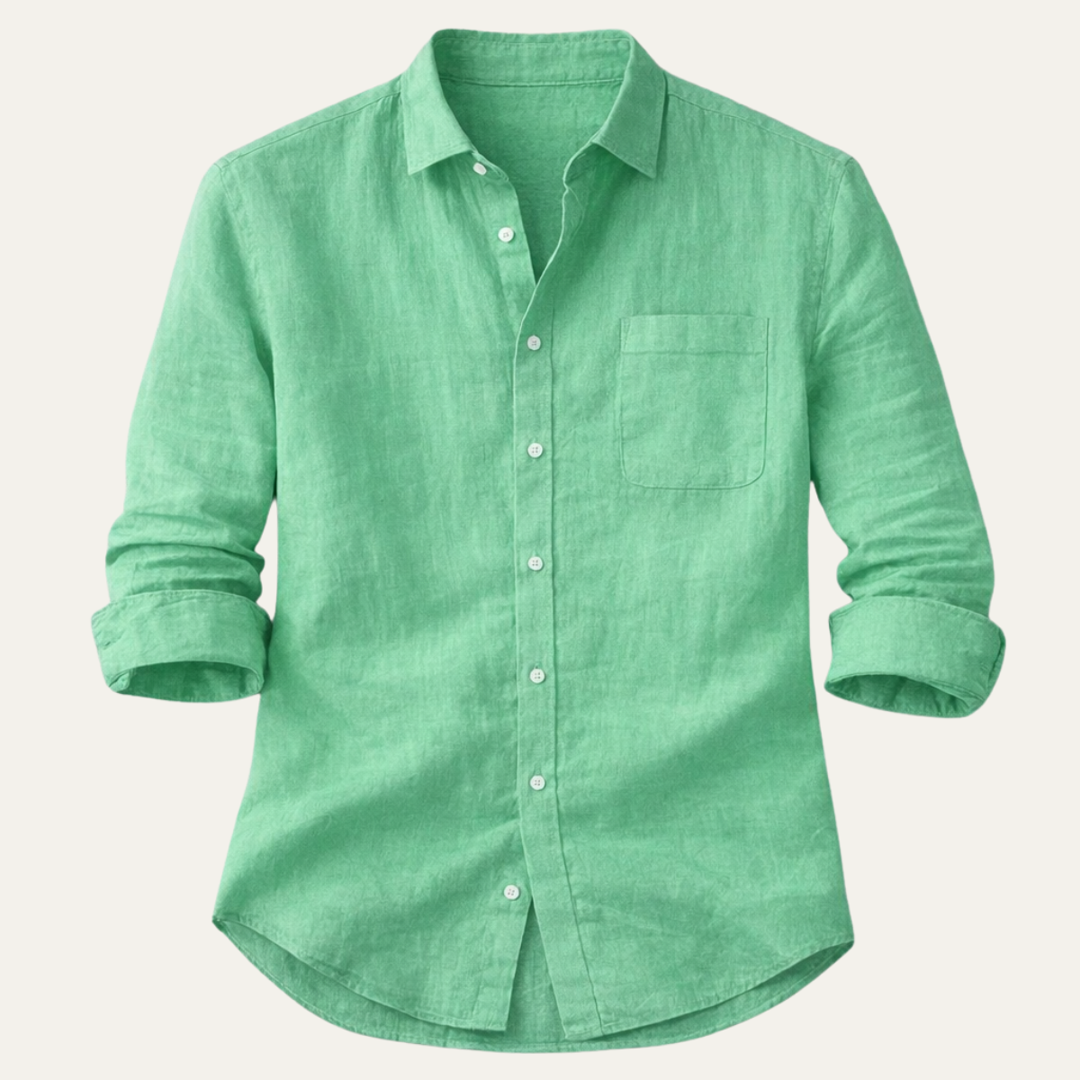 Men's Cotton Linen Summer Shirt Lightweight - VibreMode