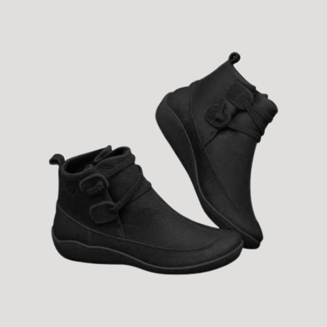 Fashionable Ladies Low Heel Ankle Boots