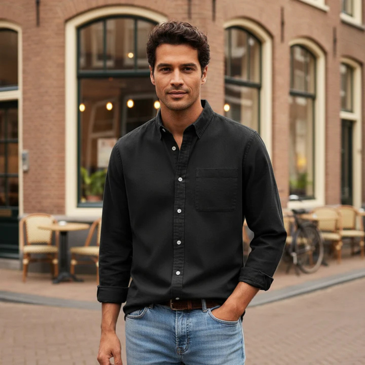 Men's Classic Oxford Dress Shirt Button Up