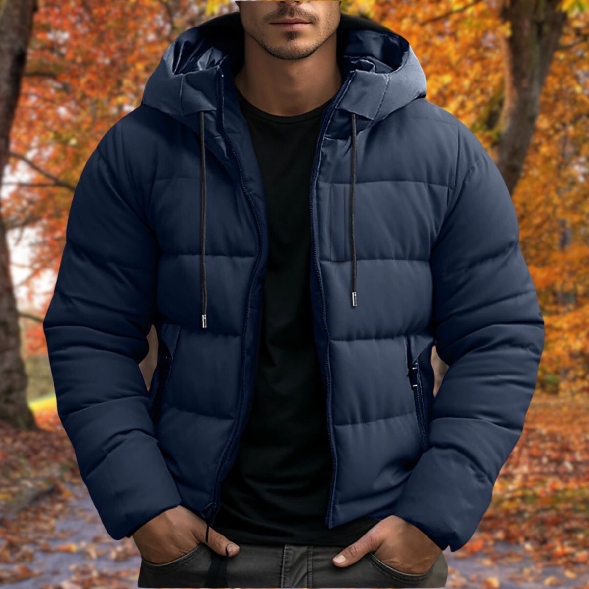 Warm Insulated Hooded Puffer Coat