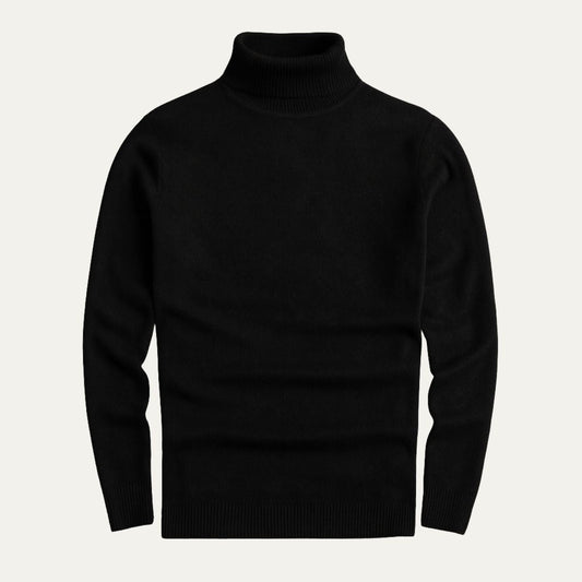 Men's Turtle Neck Henley Sweater - VibreMode