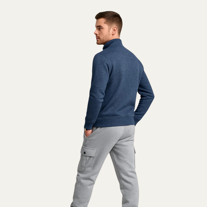 Men's Classic Knit Zip Up Jacket