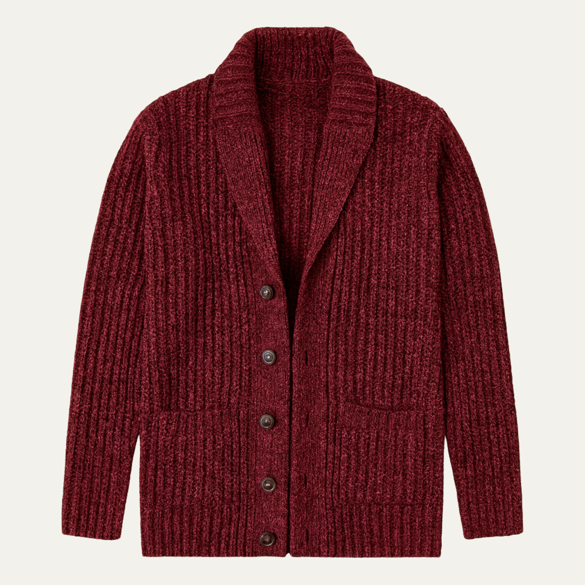 Montpellier Men's Knit Cardigan Shawl Collar Chunky - VibreMode