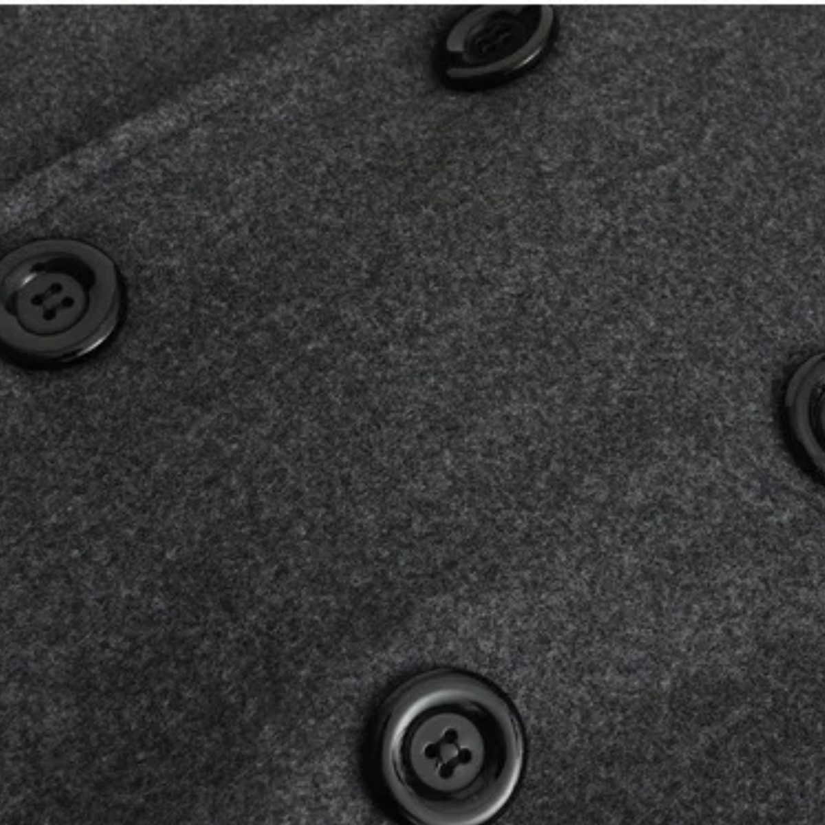 Men's Double Breasted Wool Blend Trench Coat