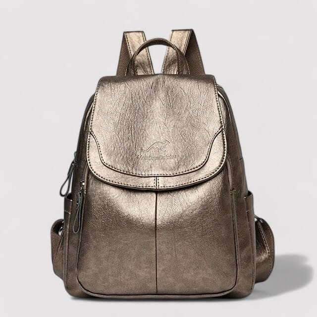 Luxe Faux Leather Backpack
