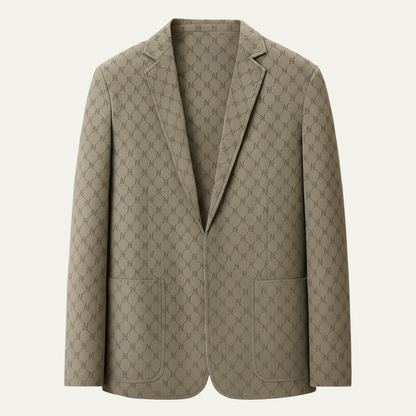 Men's Business Casual Jacket Lightweight Patterned - VibreMode