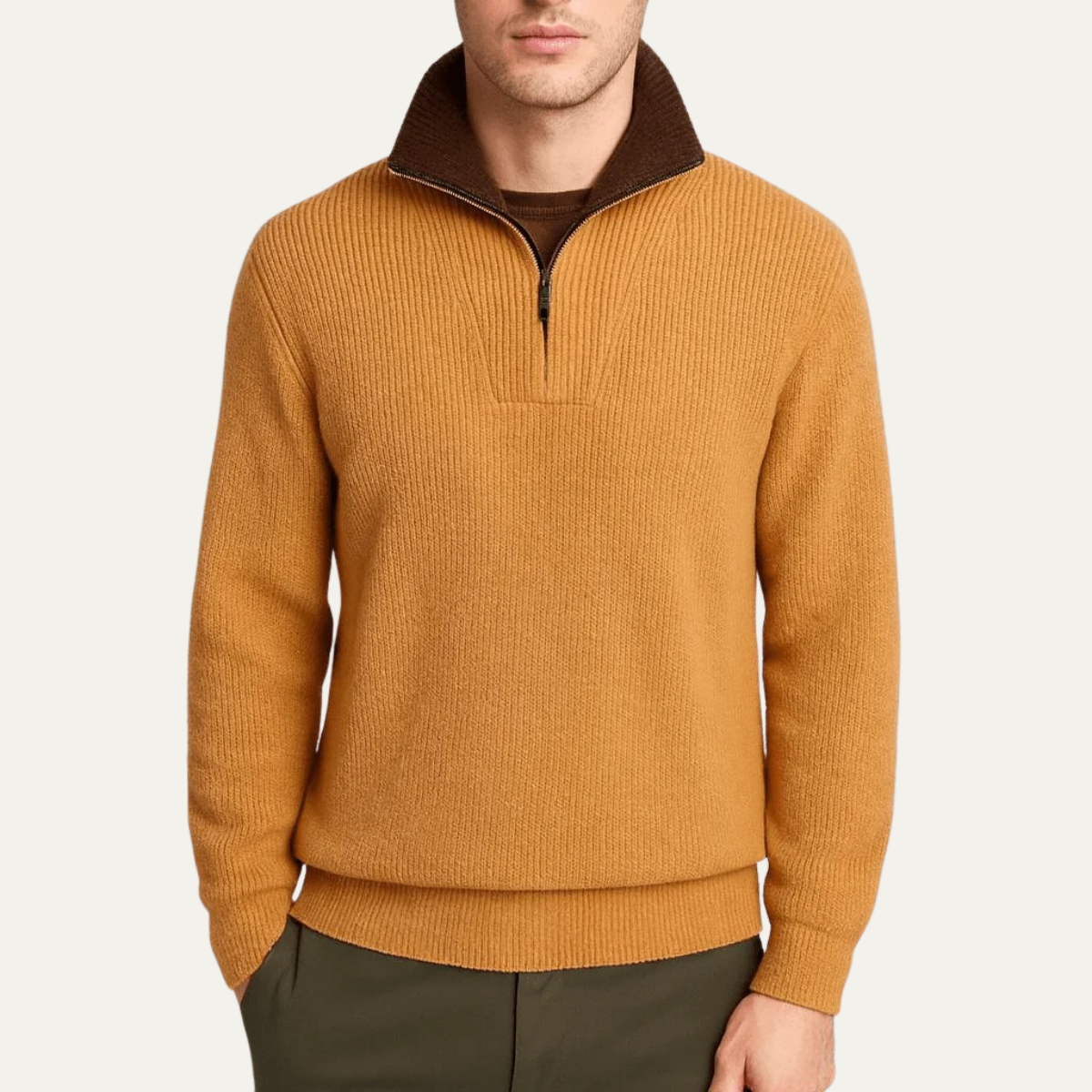 Wendover Men's Knitted Quarter Zip Sweater