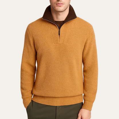 Wendover Men's Knitted Quarter Zip Sweater