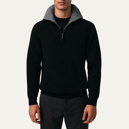 Wendover Men's Knitted Quarter Zip Sweater
