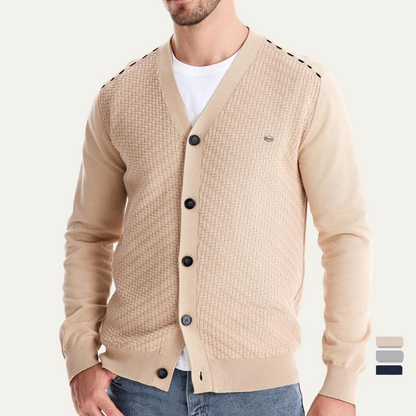 Men's Knit Cardigan Button Front Stylish