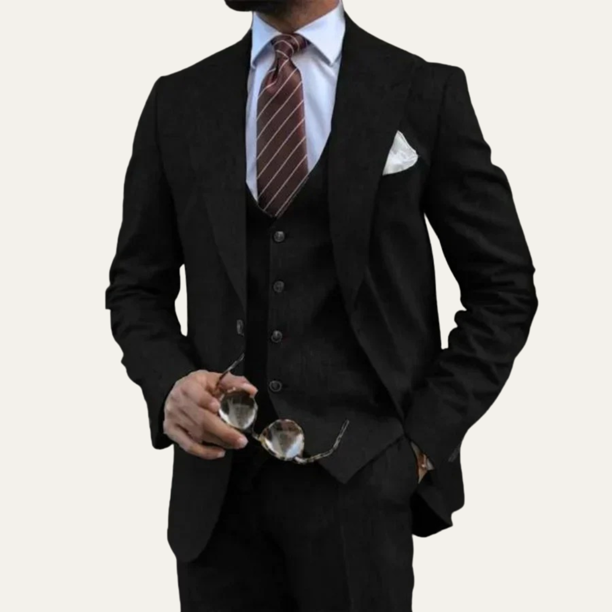 Men's 3 Piece Suit Blazer Waistcoat Trousers