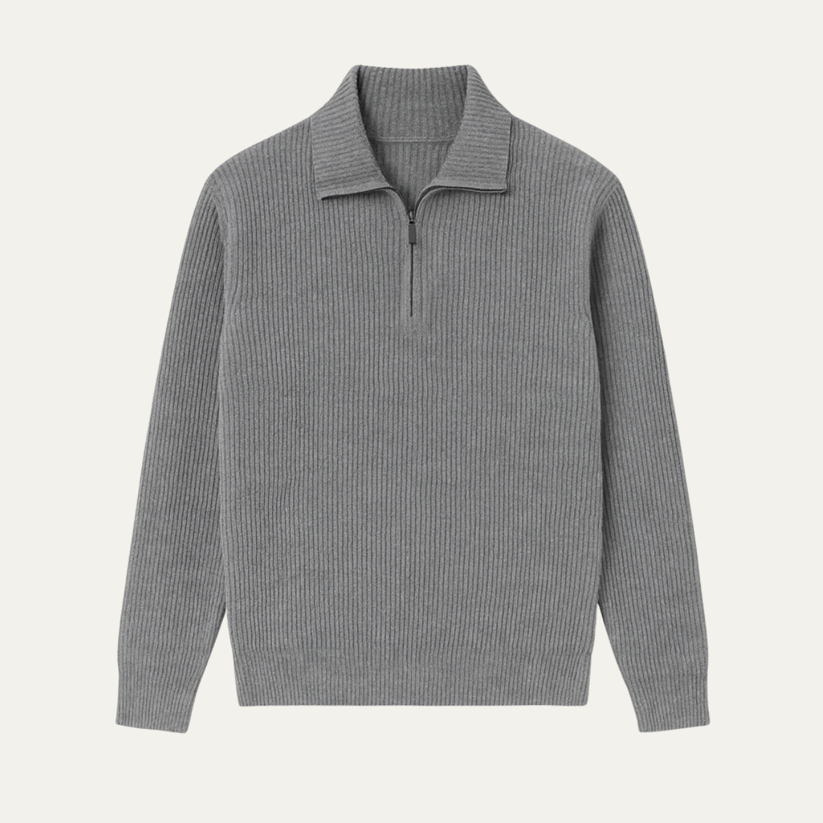 Wendover Men's Knitted Quarter Zip Sweater - VibreMode