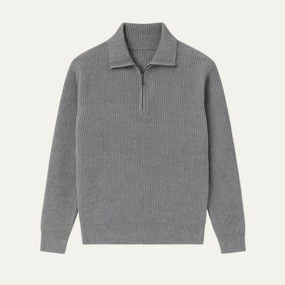 Wendover Men's Knitted Quarter Zip Sweater - VibreMode
