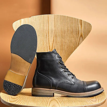 Mantova Men's High Leather Boots Retro Style