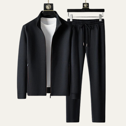 Men's Slim Fit Tracksuit Set Zip Up Jacket Joggers